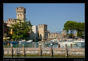  Castello Scaligero and harbor, Sirmione, Italy � J. Zinn