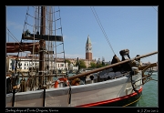 Sailing ships at Punta Dogana, Venice, Italy � J. Zinn