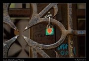  Lock, Juliet's house, Verona, Italy � J. Zinn