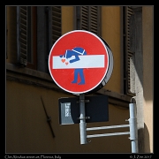 Clet Abraham street art, Florence � Janet Zinn